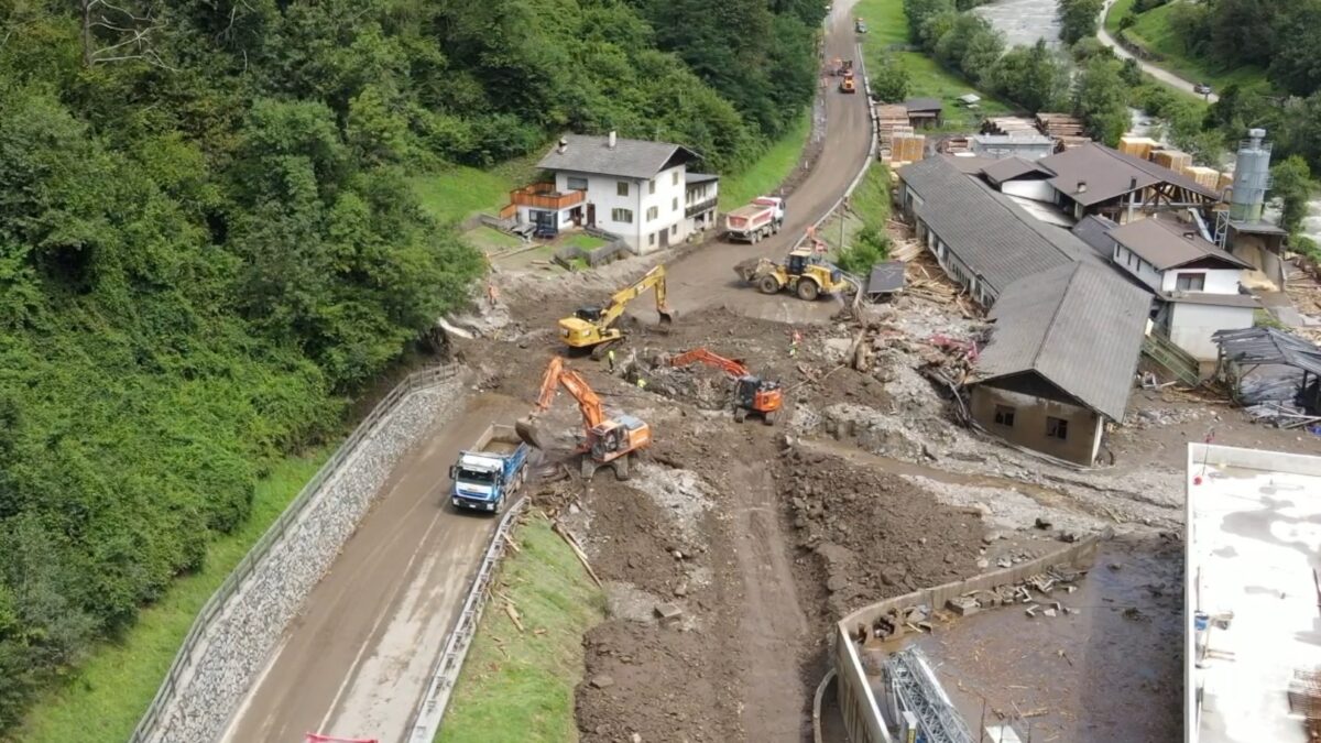 Maltempo in Val Passiria: riaperta la strada statale
