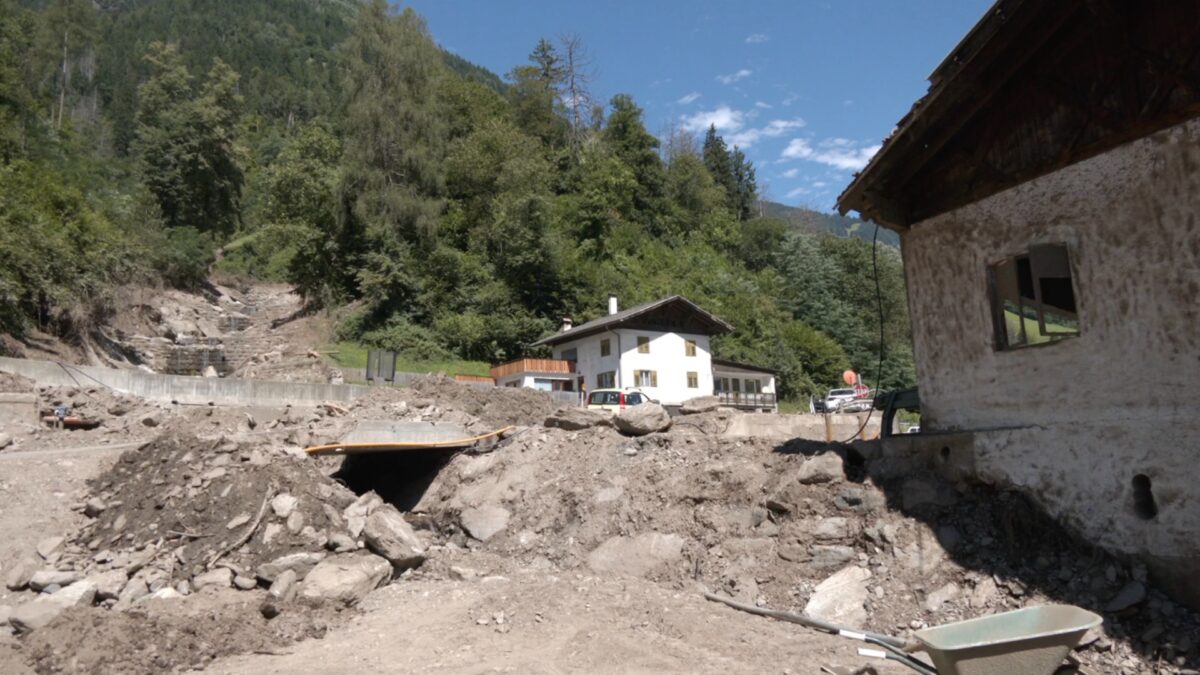 Val Passiria: dopo la frana si lavora per il ripristino