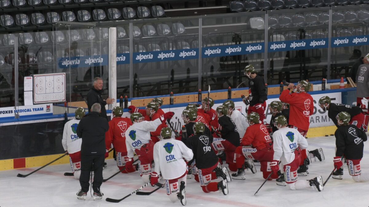 Hockey ICE: il Bolzano al lavoro alla Sparkasse Arena