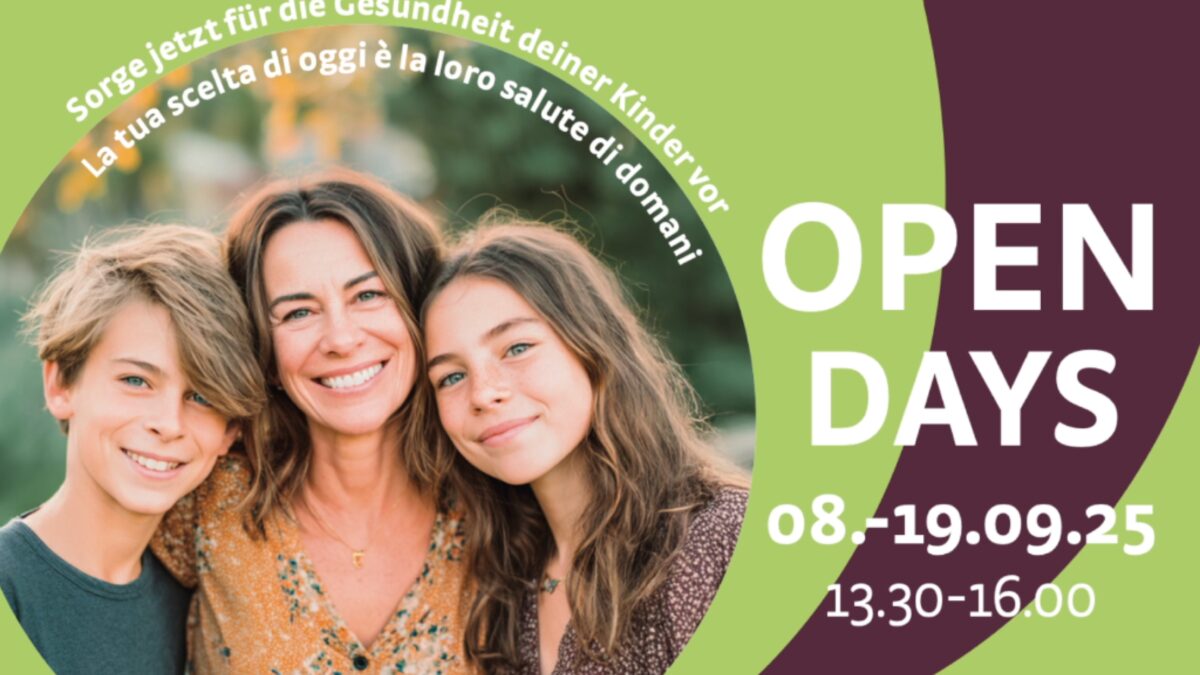 CONTRO L’HPV OPEN DAYS IN TUTTO L’ALTO ADIGE