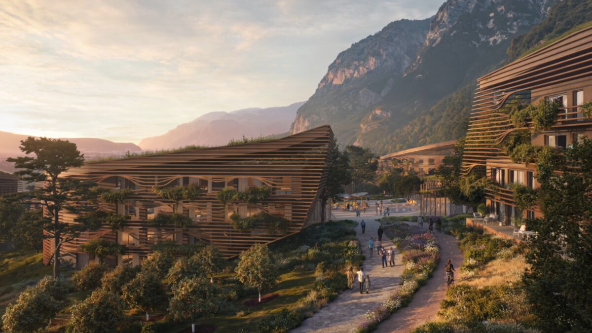 Un nuovo quartiere con 800 appartamenti: la proposta a Pineta di Laives