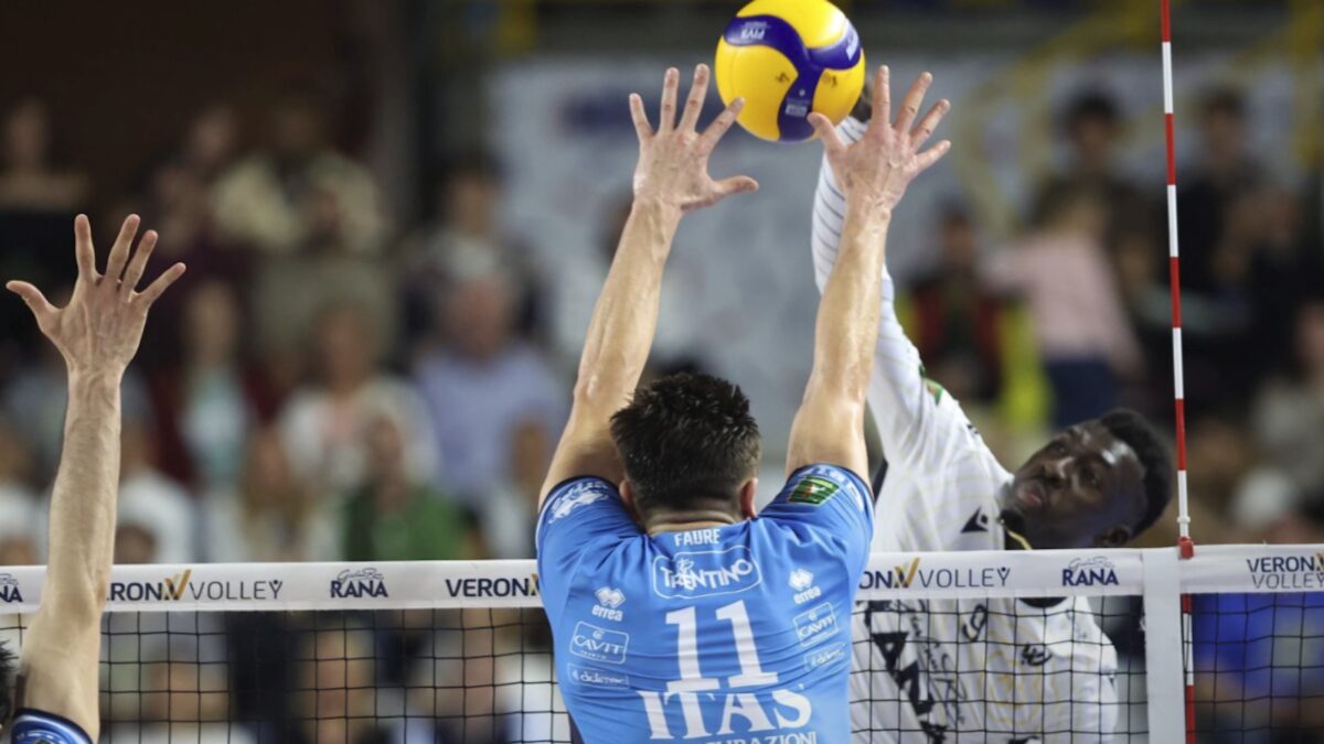 Volley, Verona schiacciasassi. Itas Trentino sconfitta per 3 a 1