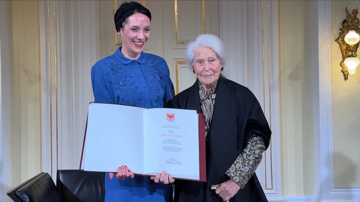 Mary de Rachewiltz cittadina onoraria di Merano