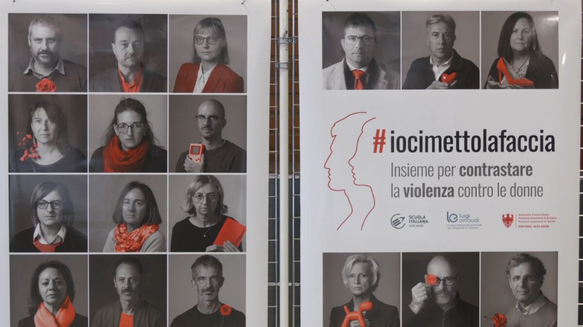 Prof e dirigenti altoatesini “ci mettono la faccia” contro la violenza sulle donne