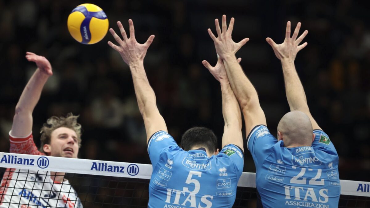 Volley, l’Itas Trentino espugna il Forum di Assago e continua a correre in Superlega