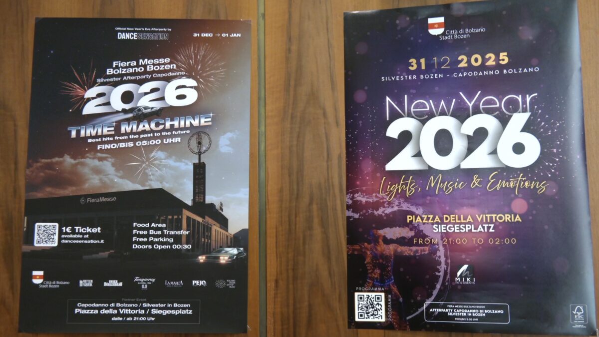 Capodanno a Bolzano: doppia festa, una sola notte