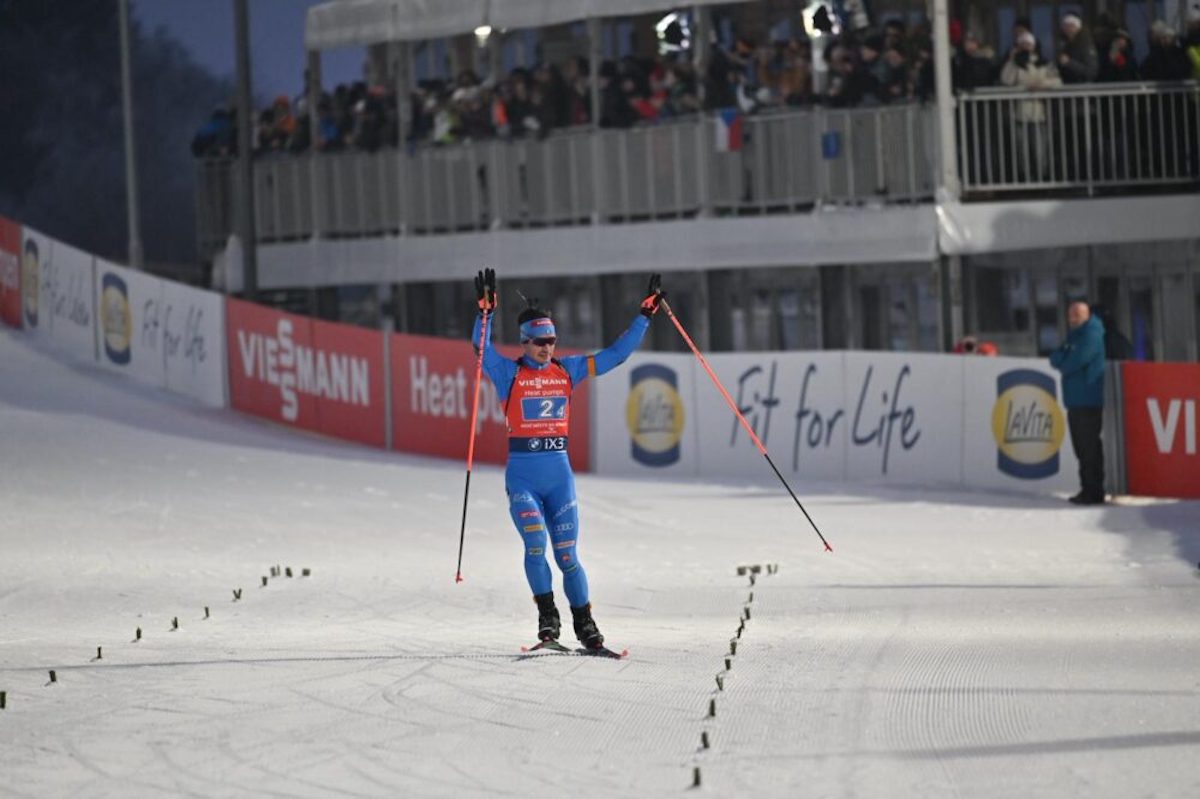 FOTO tommaso giacomel vince la staffetta