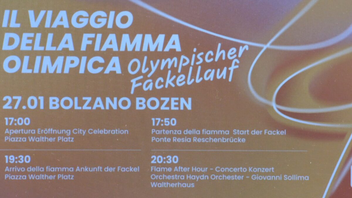 Svelato il percorso bolzanino della fiaccola olimpica