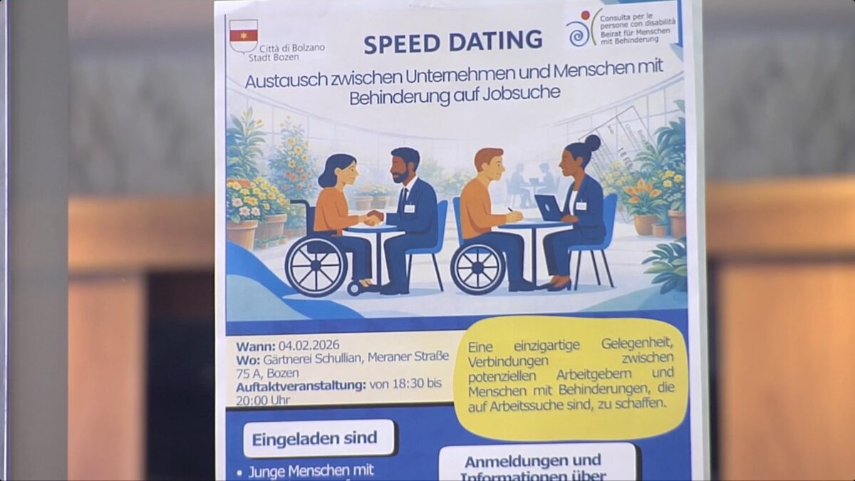 Un lavoro per le persone disabili: il Comune di Bolzano lancia quattro Job Speed Dating