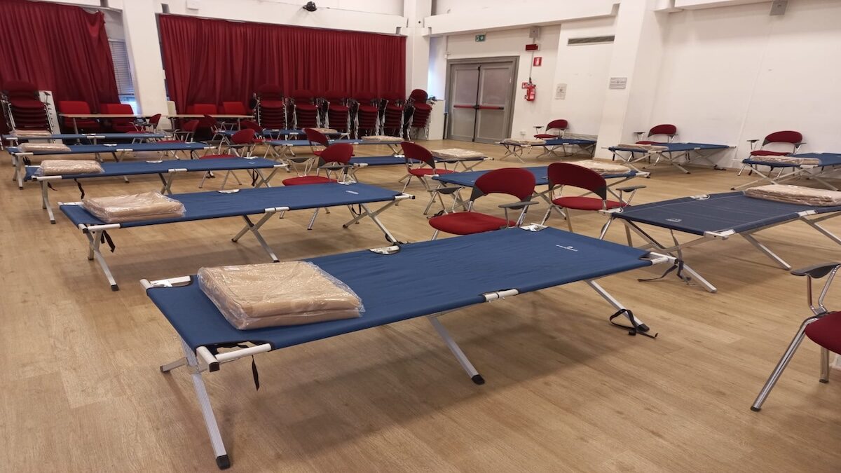 Troppo freddo a Trento, dormitorio d’urgenza in Clarina da 24 posti