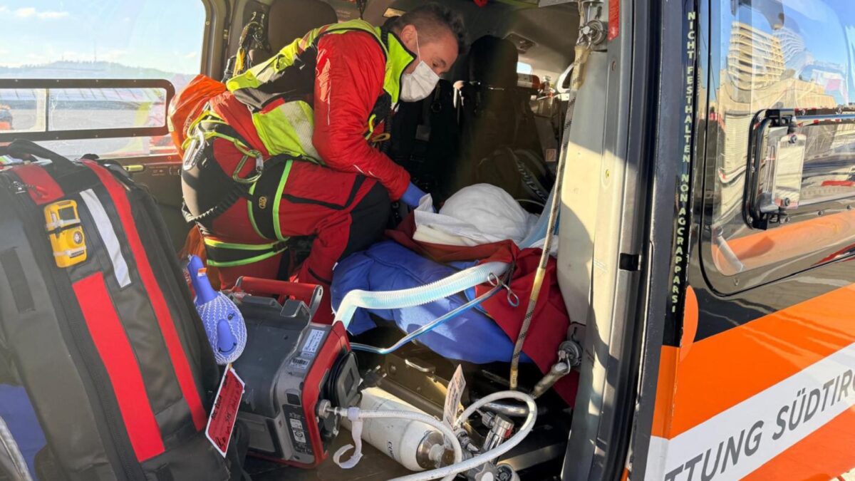 Crans-Montana: l’aiuto dell’elisoccorso altoatesino