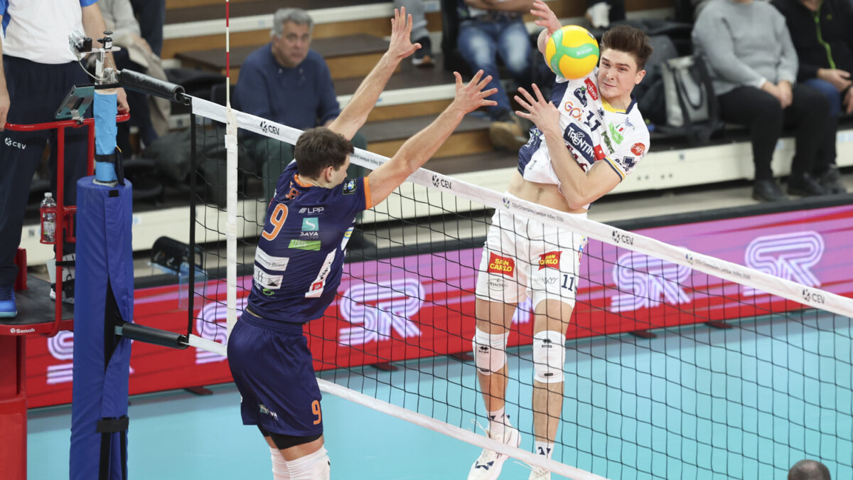 Trentino Itas in Slovenia per la Champions League. Senza Alessandro Michieletto