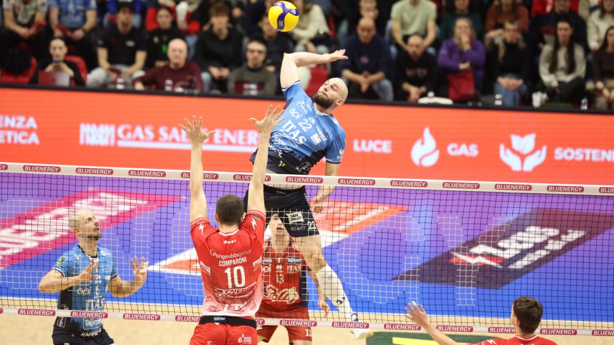 Volley, a Piacenza una sconfitta che mette a rischio il terzo posto per l’Itas