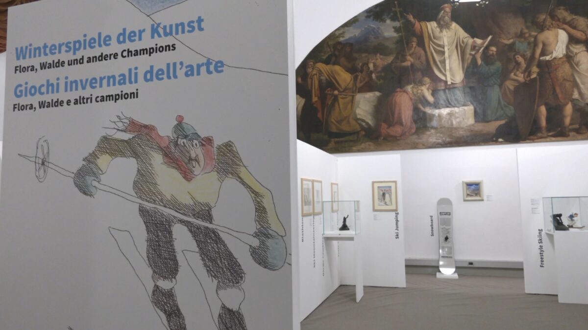 Arte e sport invernali si incontrano nelle sale di palazzo Mercantile