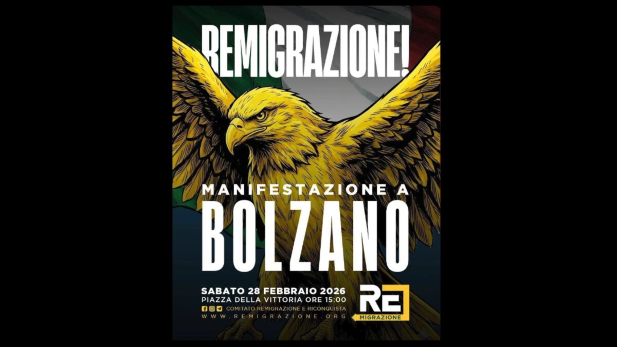 Manifestazione per la remigrazione a Bolzano: non si placano le polemiche