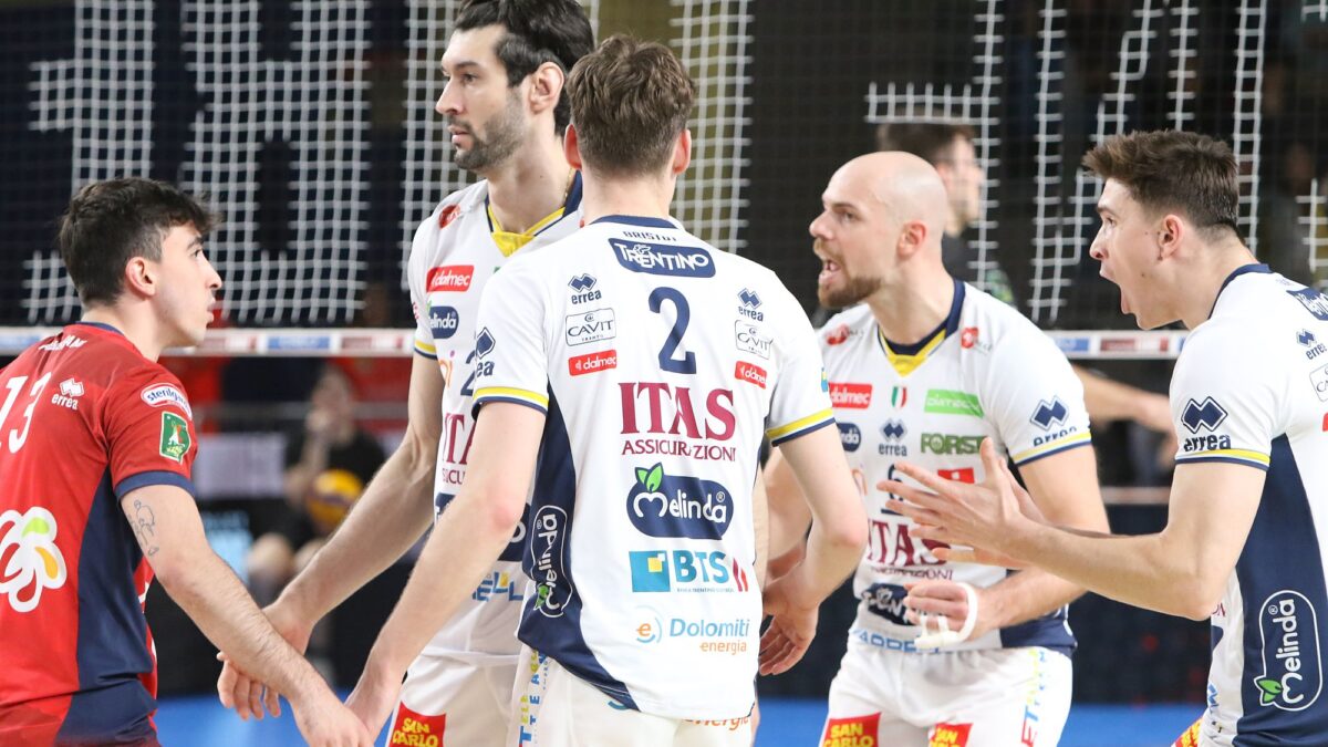 Playoff di volley, l’Itas perde anche la seconda sfida contro Civitanova
