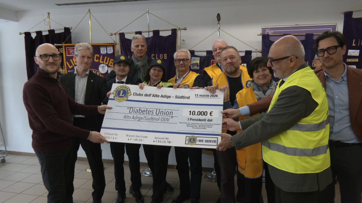 Diabete tipo 1: i Lions dell’Alto Adige a sostegno dei campi scuola