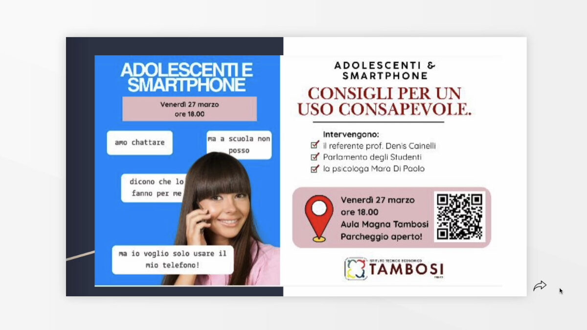 Smartphones: al Tambosi le regole le danno gli studenti