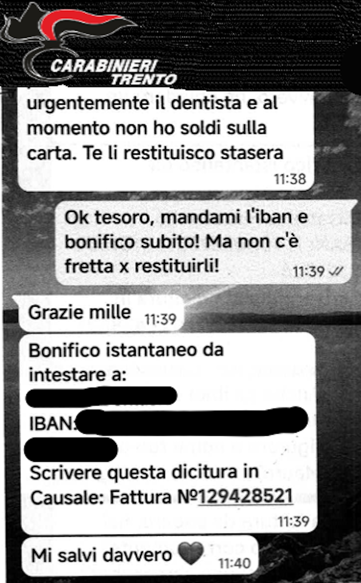 FOTO truffa pergine 1