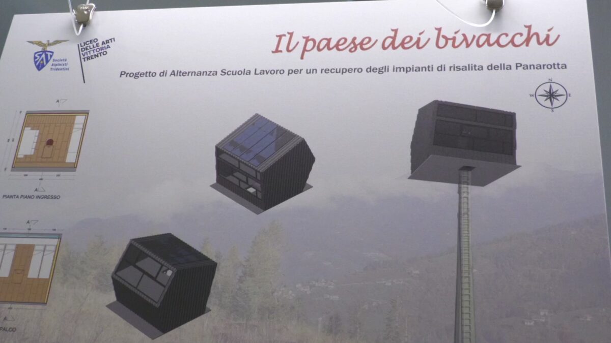 Il Paese dei bivacchi, alla SAT gli studenti reinventano l’area della Panarotta