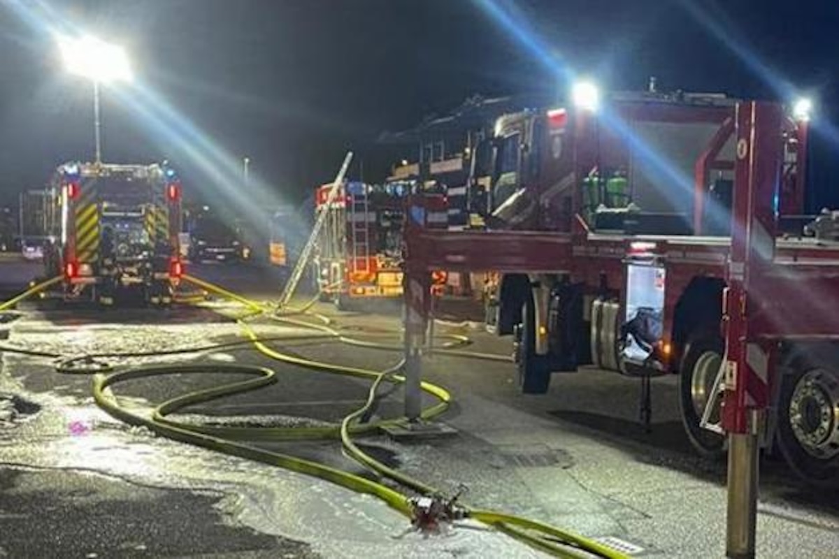 FOTO incendio Lavis