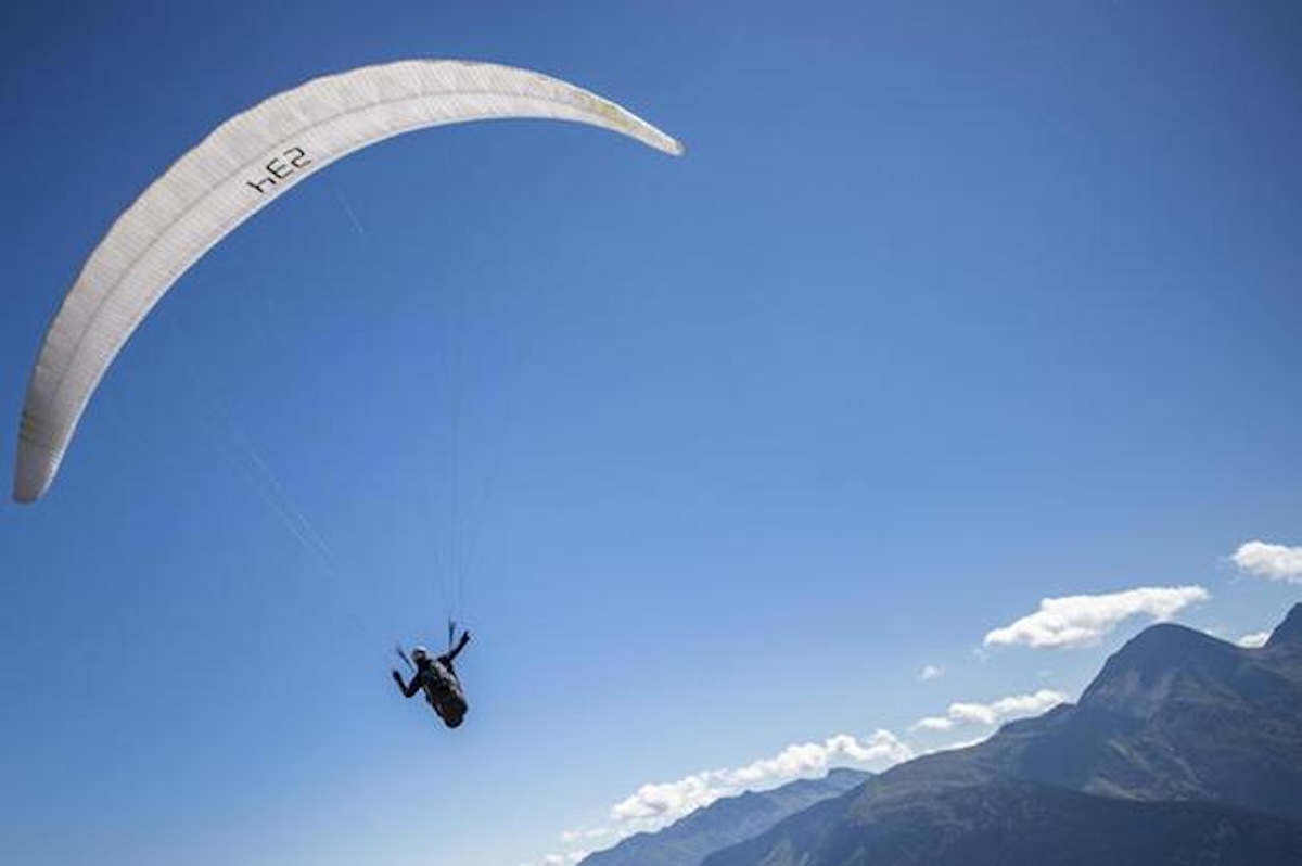 FOTO ferito parapendio
