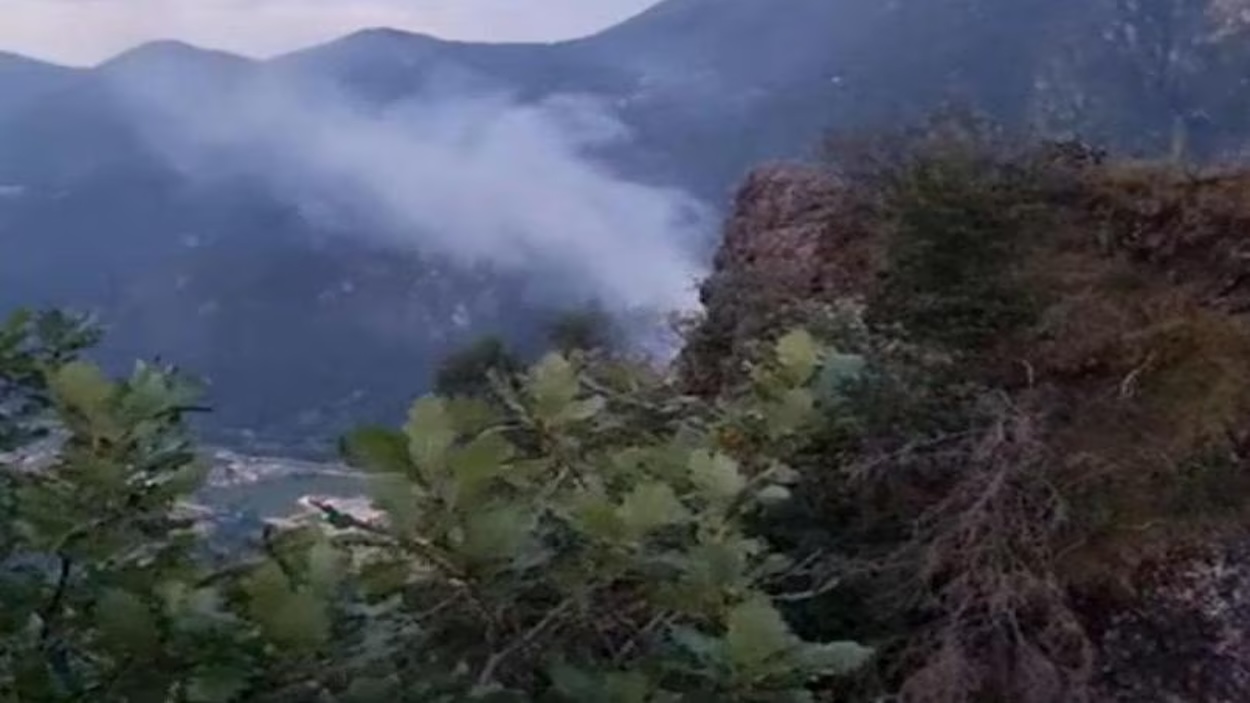FOTO incendio condino