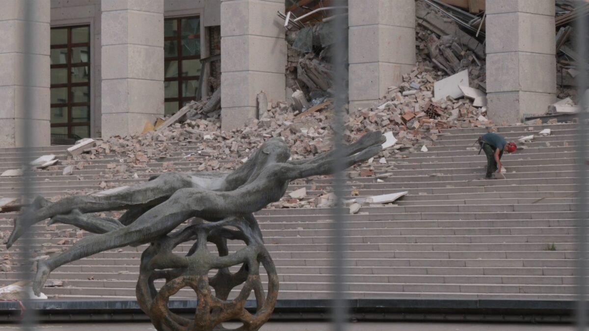 Tribunale di Bolzano: prende forma il cantiere per la rimozione delle macerie
